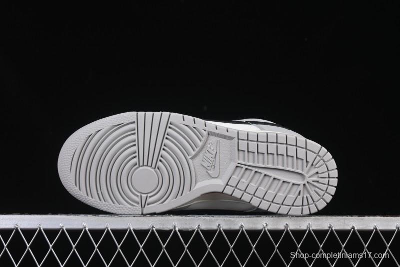Nike SB Dunk Low White Black Grey Low-Top Casual Skate Shoes - IB3079-101