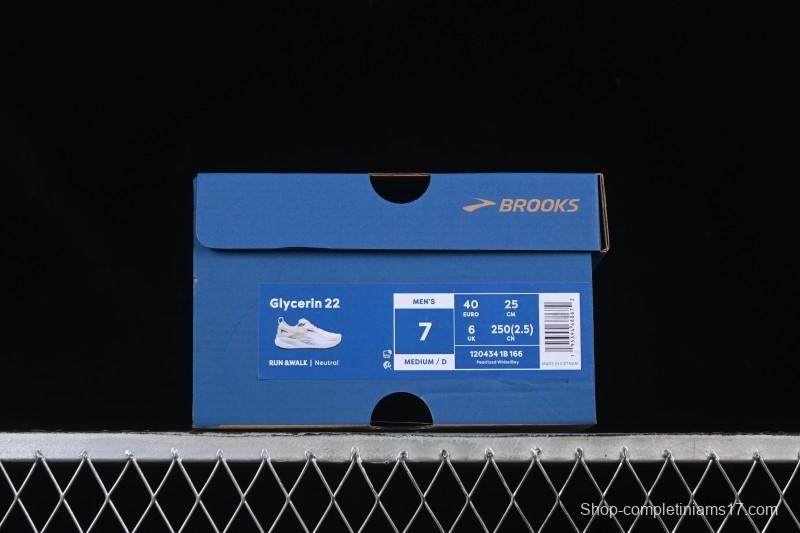 Brooks Glycerin 22 Cushioned Marathon Nitrogen Running Shoes - 1204341B166