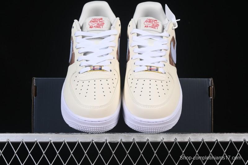 Nike Air Force 1'07 Low Casual Sneakers with Full-Length Air Cushion - IH7352-001