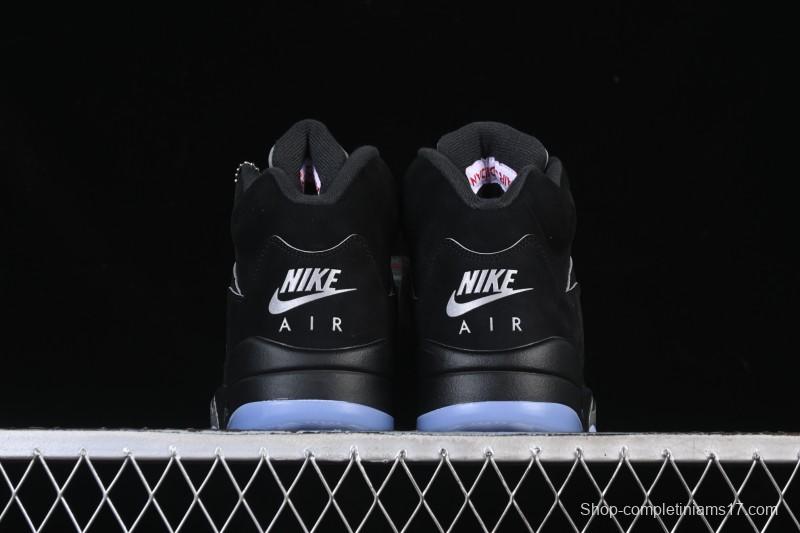 Nike Air Jordan 5 Black Metallic Reimagined Retro Basketball Shoes - HF3975-001