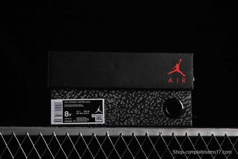 Nike Air Jordan 3 Retro Cobalt Bliss Design - HQ0784-101