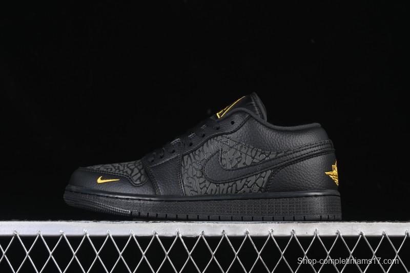 Nike Air Jordan 1 Low Elephant Print Casual Sneakers - IM6568-010