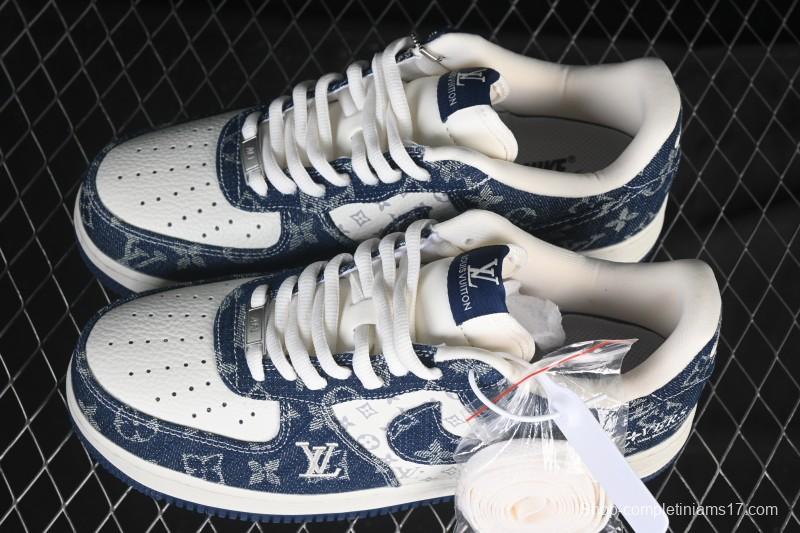 Nike Air Force 1 '07 Low LV Collaboration White Blue Casual Sneakers - YF9511-811