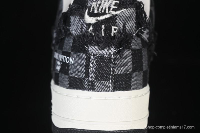 Nike Air Force 1 '07 Low LV Collaboration White Black Casual Sneakers - YF9511-817