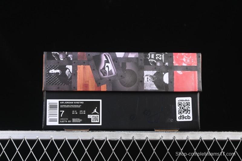 Nike Air Jordan 10 Retro Shadow Grey Basketball Shoes - HJ6779-001