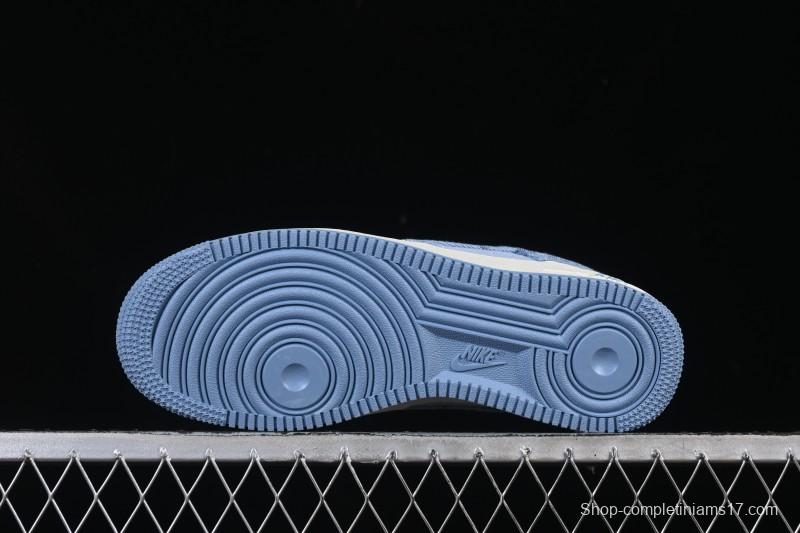 Nike Air Force 1 '07 Low LV Collaboration Light Blue Casual Sneakers - YF9511-823