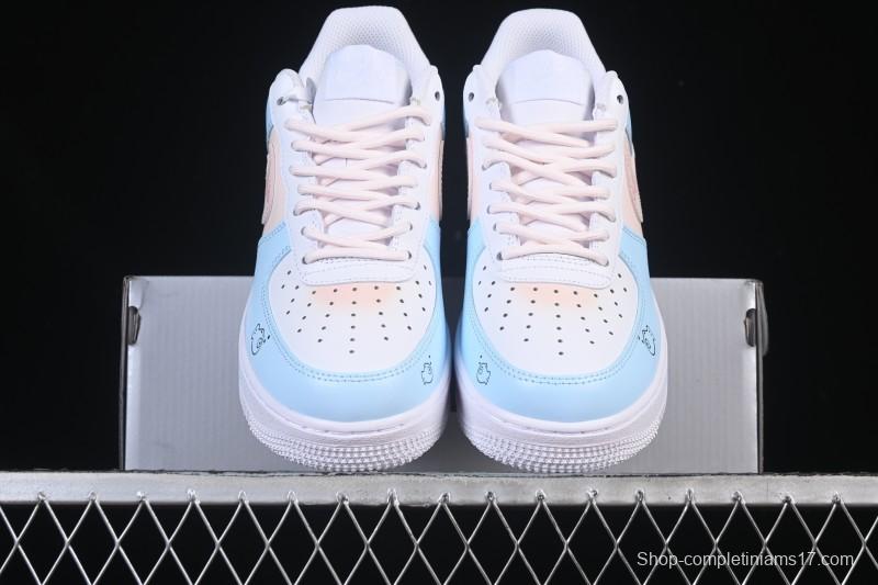 Nike Air Force 1 '07 Low Casual Sneakers with Custom Design - ZH0316-107
