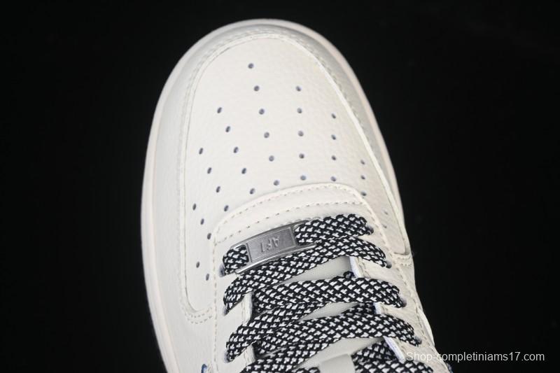 Nike Air Force 1 '07 Low Levi's Collaboration Light Blue Denim Four Swoosh Casual Sneakers - QW5606-261