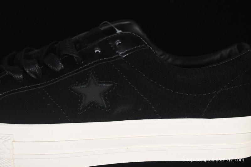 Converse One Star Suede Black Low Top Casual Skate Shoes - 149908C