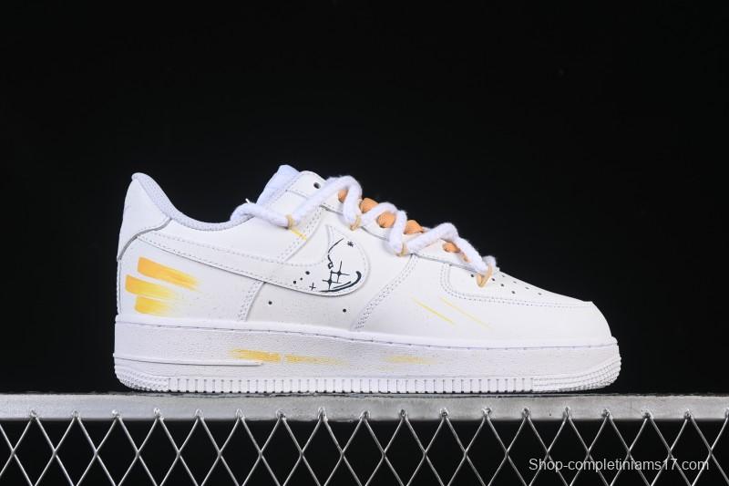 Nike Air Force 1 '07 Low Leo Hand-Painted Doodle Zodiac Series Low-Top Casual Sneakers - 723-822