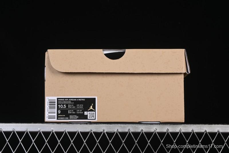 Nike Air Jordan 4 Retro Cozy Girl Warm Yellow Sneakers - HV0823-200