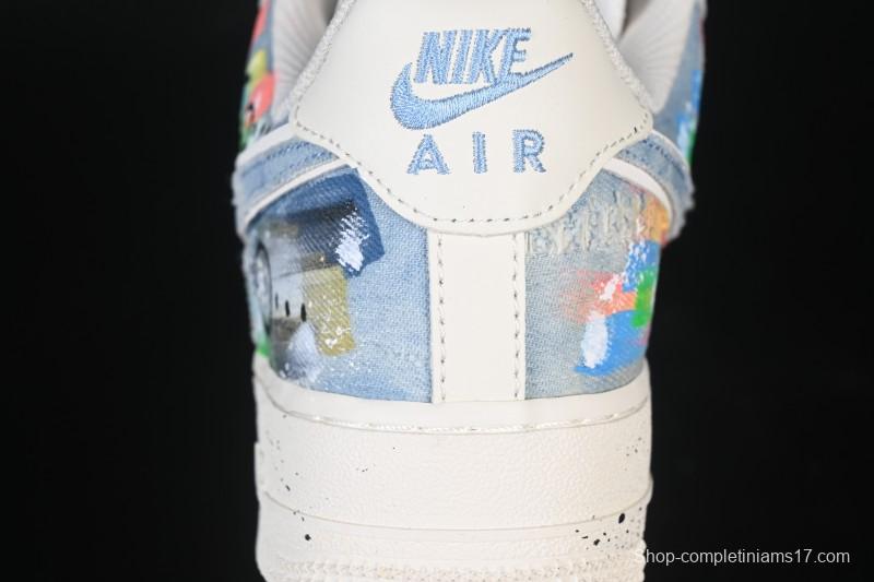 Nike Air Force 1 '07 Low Fantasy Cowboy Hand-Drawn Graffiti Casual Sneakers - CW1888-116