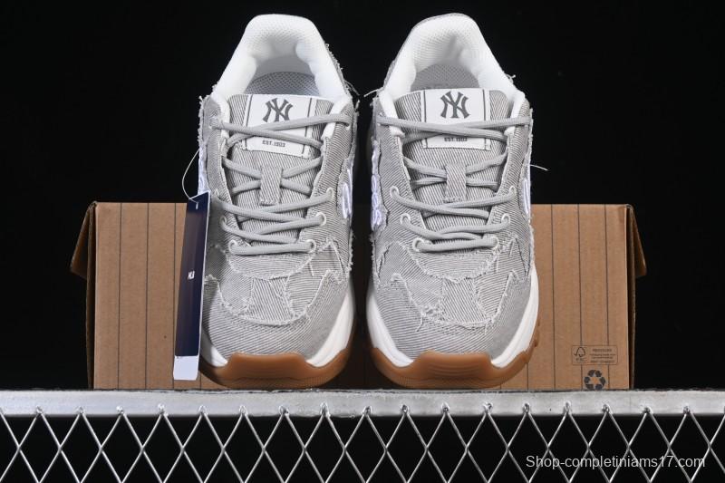 Adidas NY MLB Bigball Chunky Vintage Cursive Height-Increasing Platform Sneakers - 3ASHVT25N50GRL