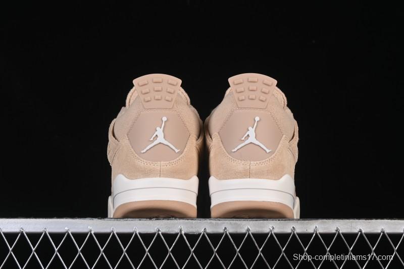 Nike Air Jordan 4 Retro Cozy Girl Warm Yellow Sneakers - HV0823-200