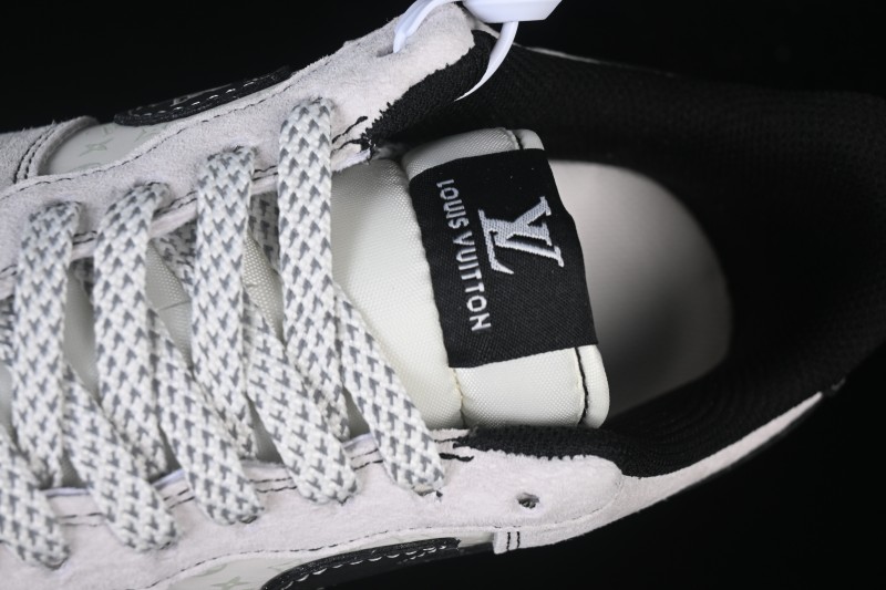 Nike Air Force 1 '07 Low LV Collaboration Black Swoosh Woven Label Casual Sneakers - CX5050-Y23
