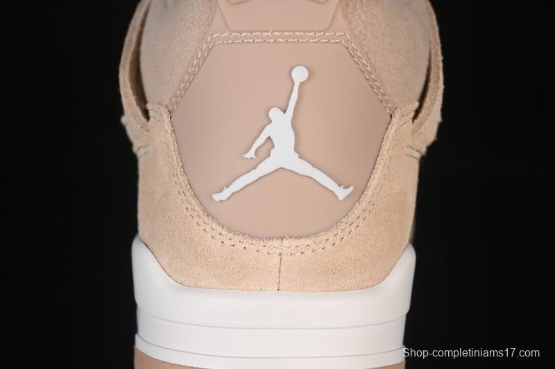 Nike Air Jordan 4 Retro Cozy Girl Warm Yellow Sneakers - HV0823-200