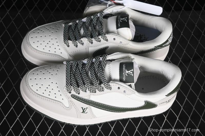 Nike Travis Scott x Fragment Design x Air Jordan 1 Low OG SP AJ1 Low Top Casual Sneakers - JW1188-150