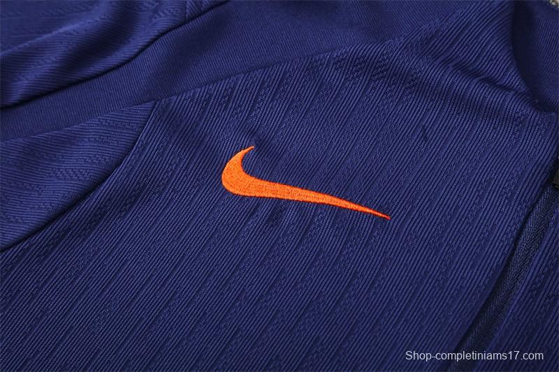 Player Version 25/26 Barcelona Royal Blue T90 Half Zipper Jacket+Long Pants