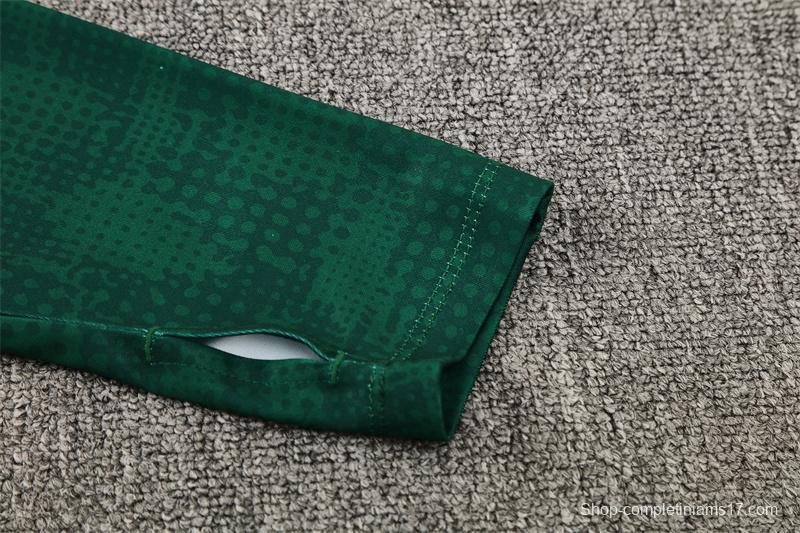 25/26 AC Milan Green Camouflage Half Zipper Jacket+Long Pants