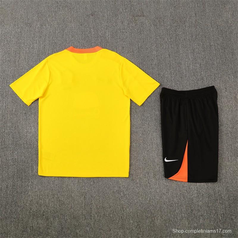 25/26 Brazil Yellow with XS Short Sleeve+Soccer Shorts
