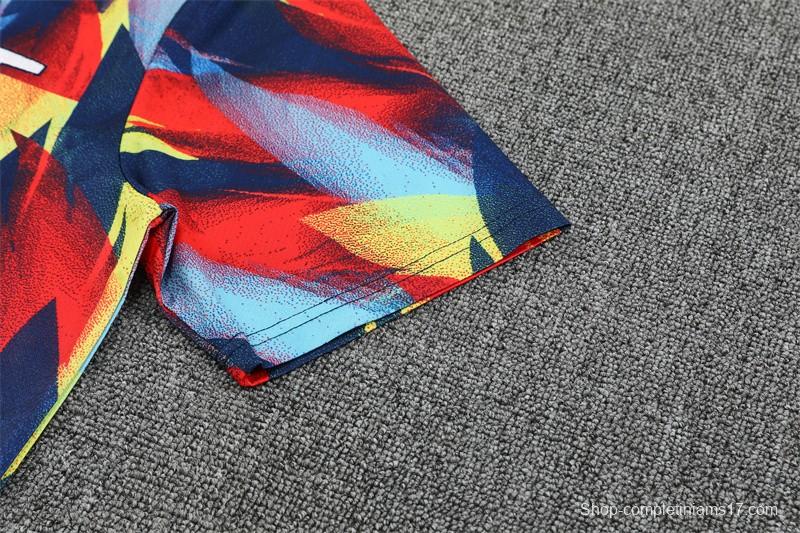 25/26 Arsenal Yellow Red Camouflage Short Sleeve Jersey+Shorts With XS