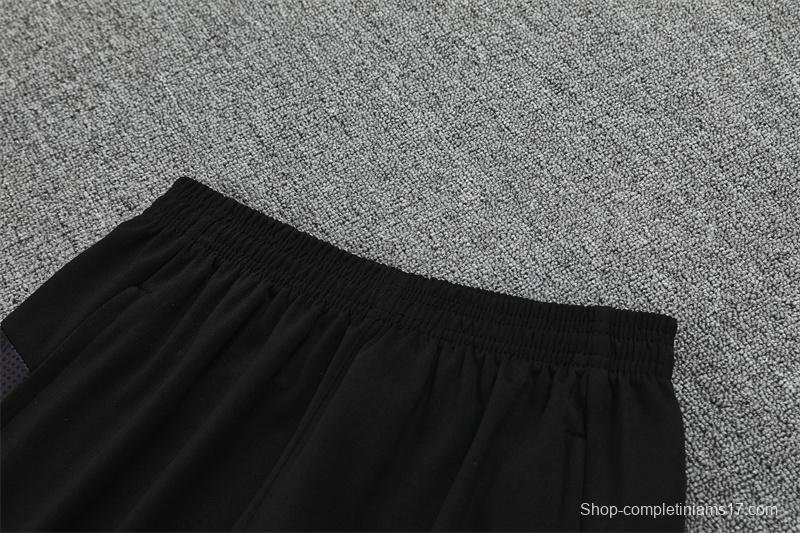 25/26 AC Milan Black Camouflage Half Zipper Jacket+Long Pants