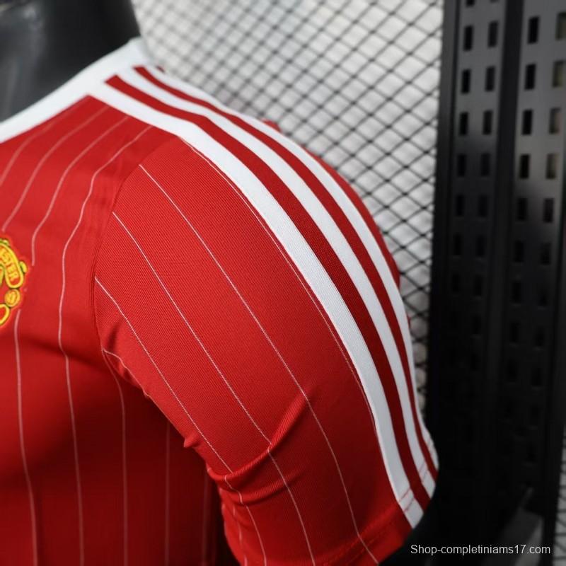 Player Version 25/26 Manchester United Red Adidas Original Casual Jersey