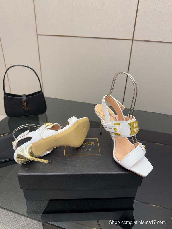 Balmain 2025/SS Metal Heel High Heel Sandals - KFY00320