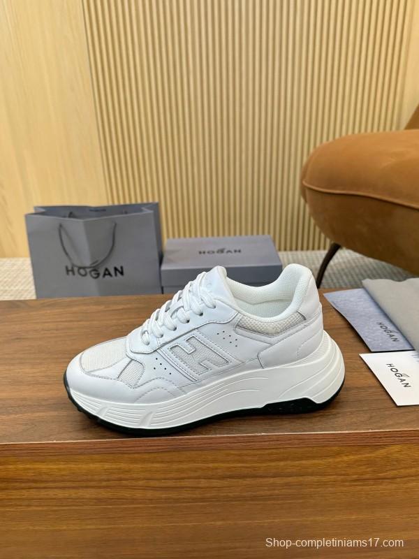 Hogan H-STRIPES Series Couple Thick Sole Dad Shoes Leisure Sneakers - LY00370/LY00380