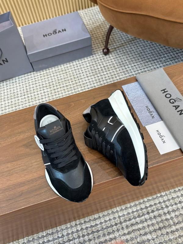 Hogan H-STRIPES Series Couple Thick Sole Dad Shoes Airship Sneakers - AS00350