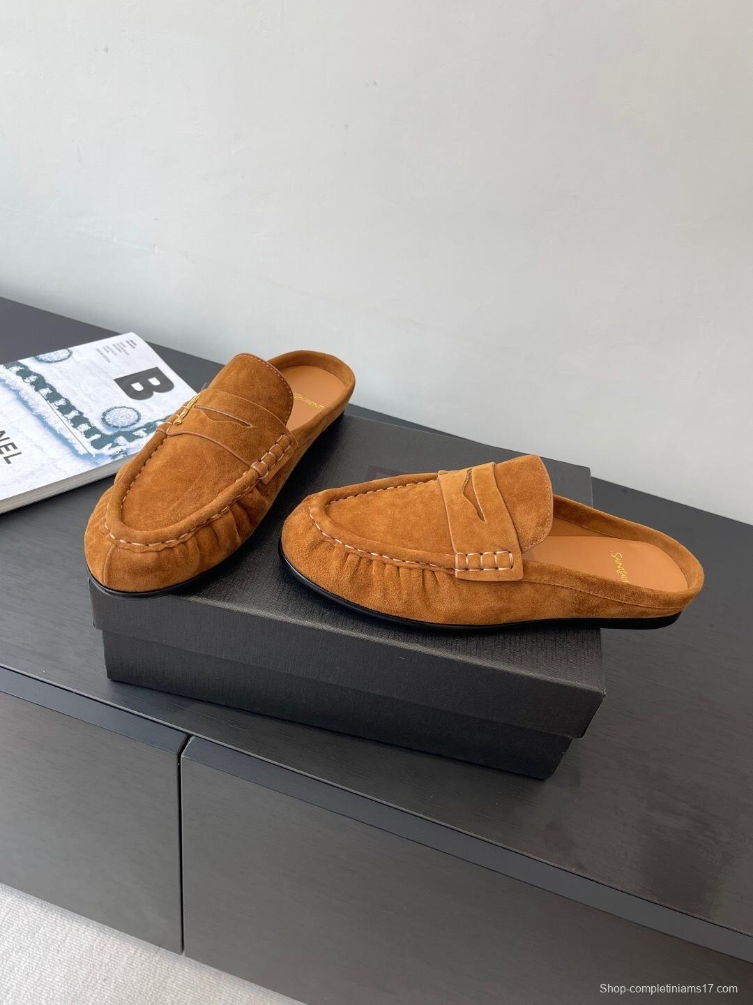 Saint Laurent Classic Loafer Mule Flats - KFY00320