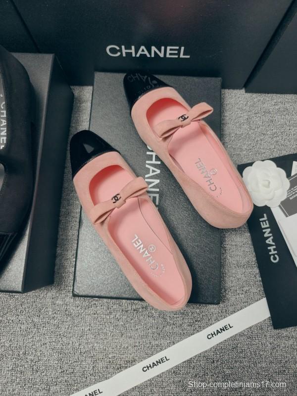 Chanel Classic Slingback Bow Flats - LY00290