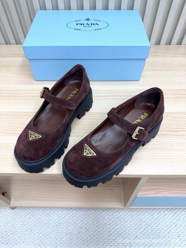 Prada Thick Sole Mary Jane Shoes Spring Summer 2025 Collection - LY00300