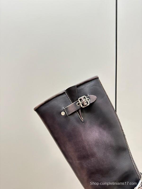 Miu Miu Fall/Winter 2025 Limited Edition Punk Style Martin Boots - LY00500