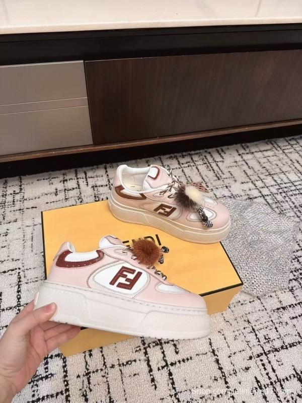 Fendi Match Series Thick Sole Couples Casual Sneakers - KFY00320