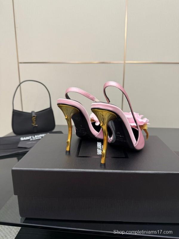 Saint Laurent 25FW Spring Collection Rose Thorn High Heels - KFY00320