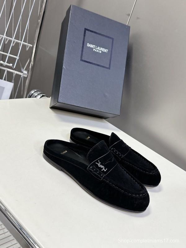 Saint Laurent Classic Loafer Mule Flats - KFY00320
