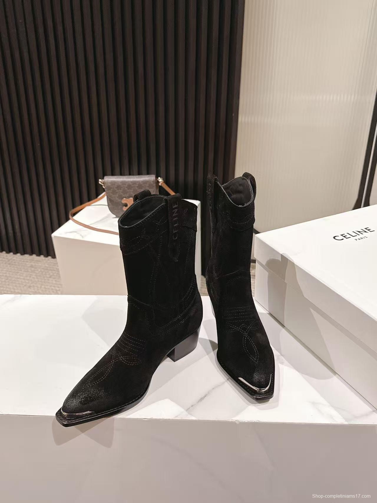 CELINE Fashion Boots 2025 SS Collection with Arch of Triumph Logo - LY00440