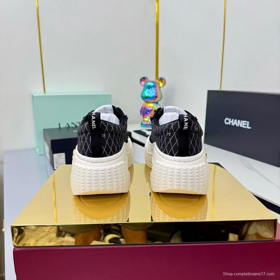 Chanel 2025/SS Little Chanel Loafers Panda Shoes Casual Sneakers - LY00330