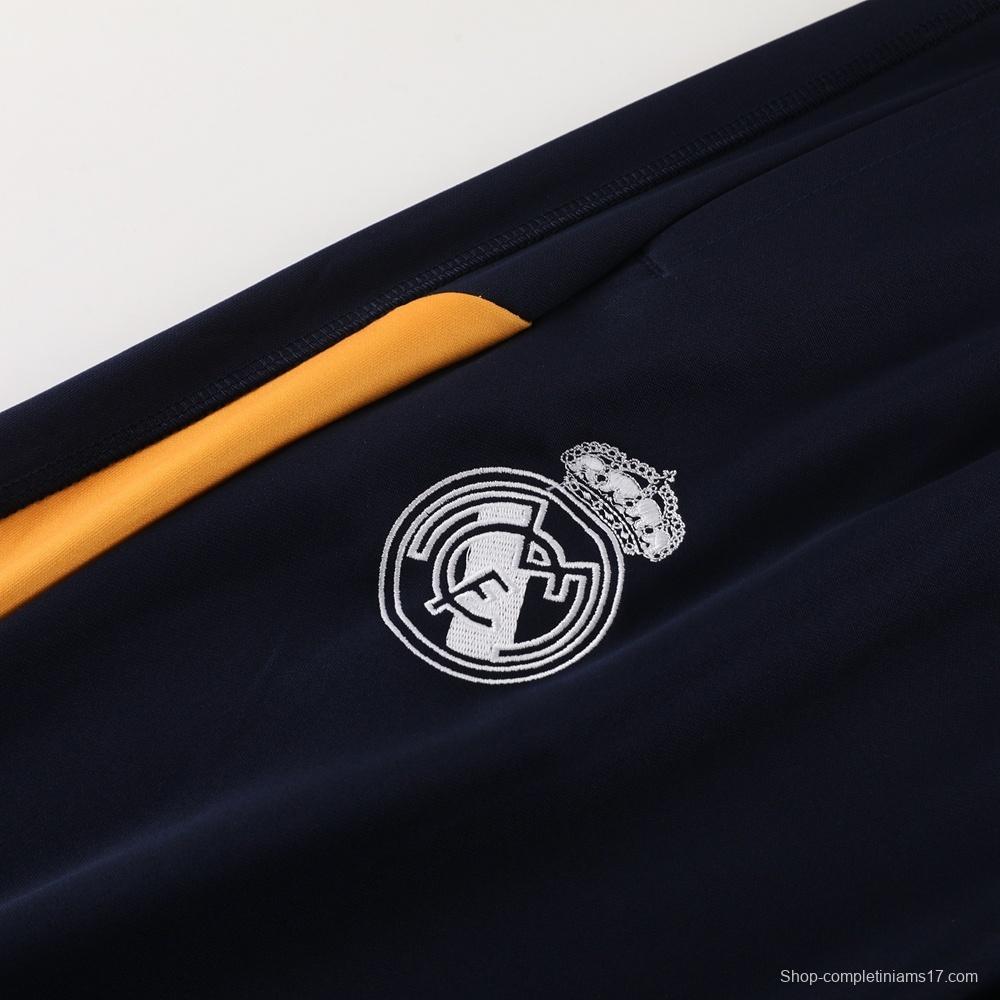 25/26 Real Madrid Royal Blue Half Zipper Jacket+Long Pants