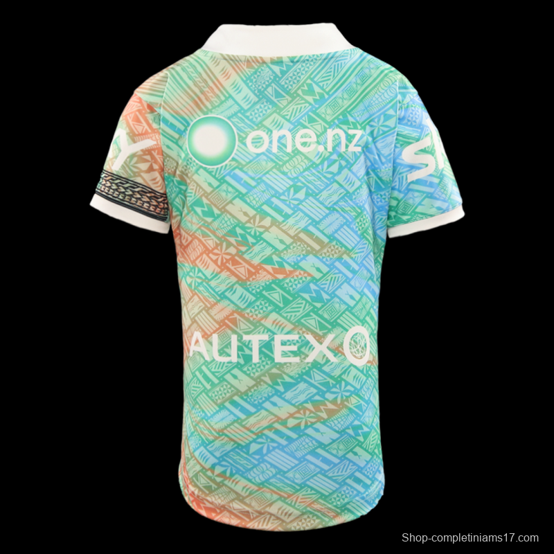 25/26 New Zealand Warriors Green with Māori Tribal Patterns Heritage Jersey