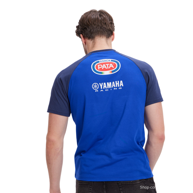 2025 F1 Yamaha PATA Racing Team Blue with Navy Raglan Sleeves Jersey