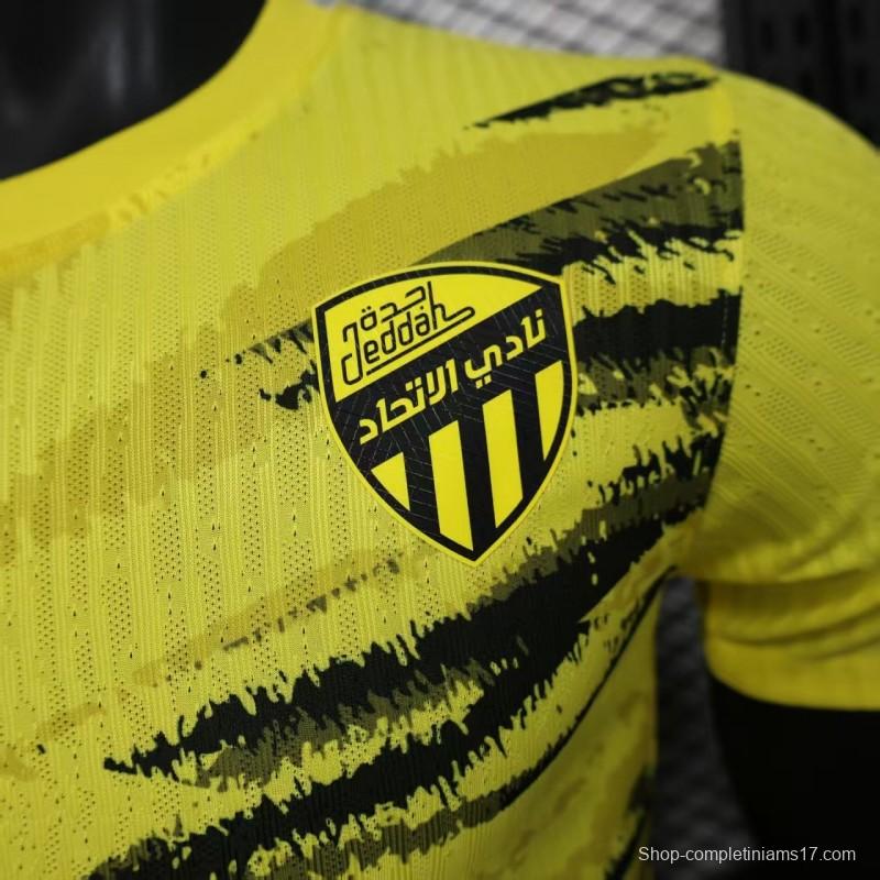 Player Version 25/26 Al-Ahli Saudi  Yellow Pre-Match Jersey