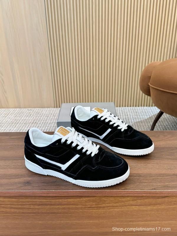 TOM FORD 2025 SS Tom Casual Shoes with Classic Color Blocking and Imported Leather Insole - AS00350