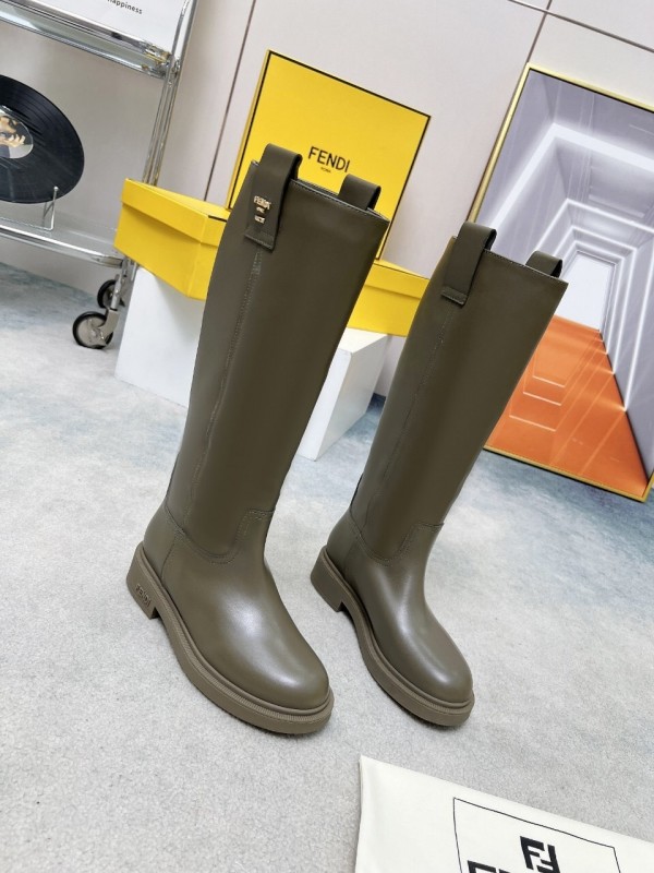 FENDI 2025/SS Fall/Winter Monogram Platform High-Top Boots - LY00480