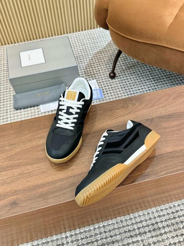 TOM FORD 2025 SS Casual Shoes with Classic Color Blocking and Imported Leather Insole - AS00350