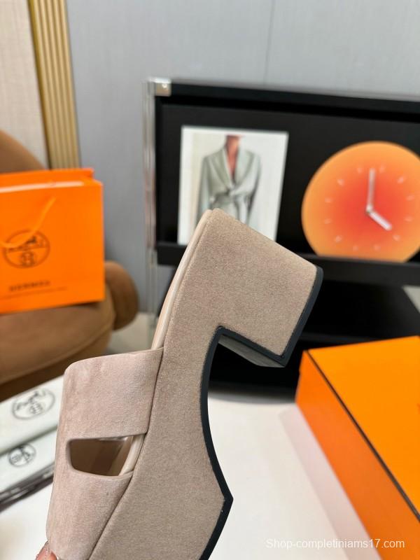 Adidas 2025 SS H-Love Classic Waterproof Platform Wedge Heel Thick Sole Sandals - LY00