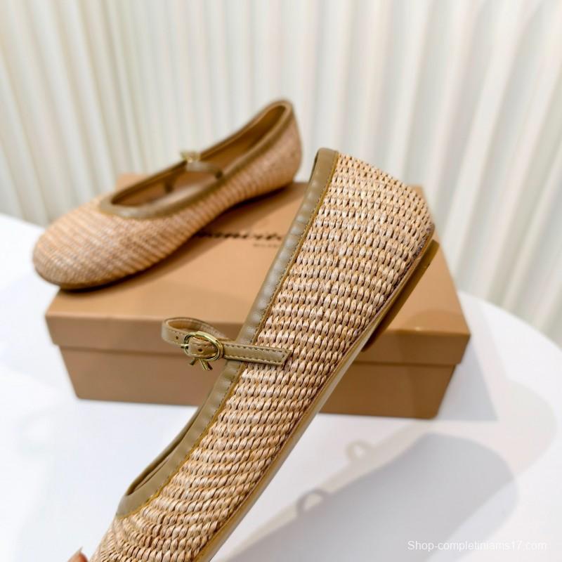 Gianvito Rossi Bohemian Style Flat Ballet Shoes 2025/ss