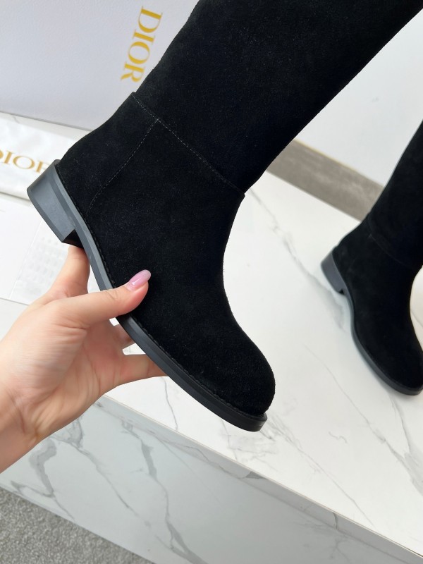 Dior 2025/SS Retro British Style Brogue New Knight Boots - LY00440