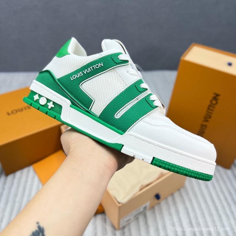 Louis Vuitton Trainer Sneaker Low 2025 SS New Colorway Unisex Casual Basketball Shoes - LY00400
